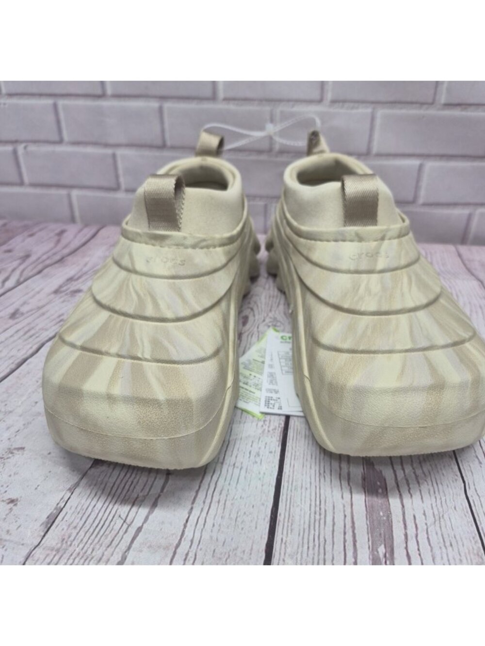 Crocs Echo Storm Marble 210759-0LK Slip On Shoes Men's Size 10M/12W Bone ~ New - Picture 5 of 9